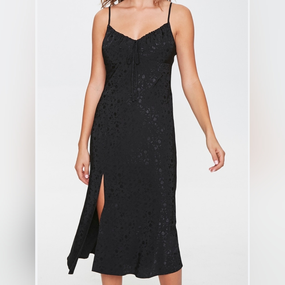 Forever 21 Black Midi Dress